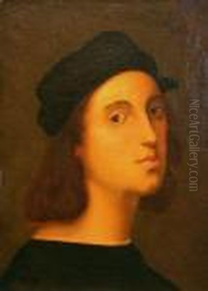 Portrait Of The Artist Oil Painting by Raphael (Raffaello Sanzio of Urbino)