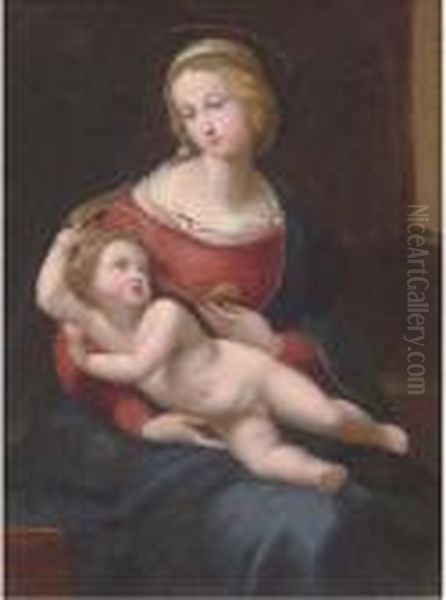 The Bridgewater Madonna Oil Painting by Raphael (Raffaello Sanzio of Urbino)