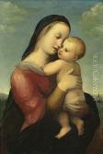 75 X 51 Cm Oil Painting by Raphael (Raffaello Sanzio of Urbino)