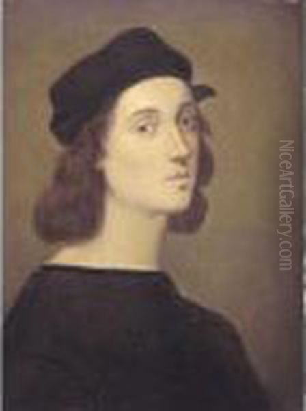 Self Portrait Oil Painting by Raphael (Raffaello Sanzio of Urbino)