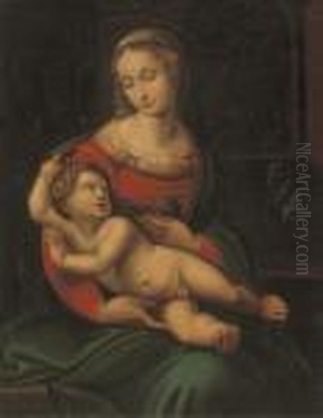 The Madonna And Child Oil Painting by Raphael (Raffaello Sanzio of Urbino)