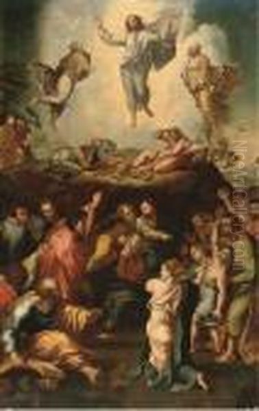 The Transfiguration Oil Painting by Raphael (Raffaello Sanzio of Urbino)