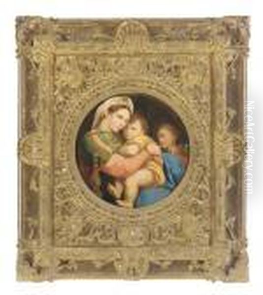 The Madonna Della Sedia Oil Painting by Raphael (Raffaello Sanzio of Urbino)