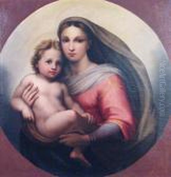 The Madonna And Child Oil Painting by Raphael (Raffaello Sanzio of Urbino)