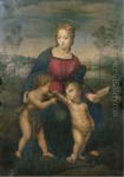 The Madonna Of The Bullfinch Oil Painting by Raphael (Raffaello Sanzio of Urbino)