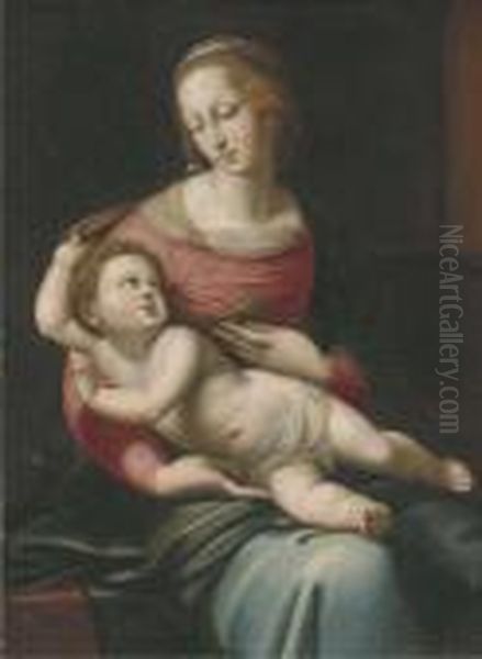 The Madonna And Child Oil Painting by Raphael (Raffaello Sanzio of Urbino)