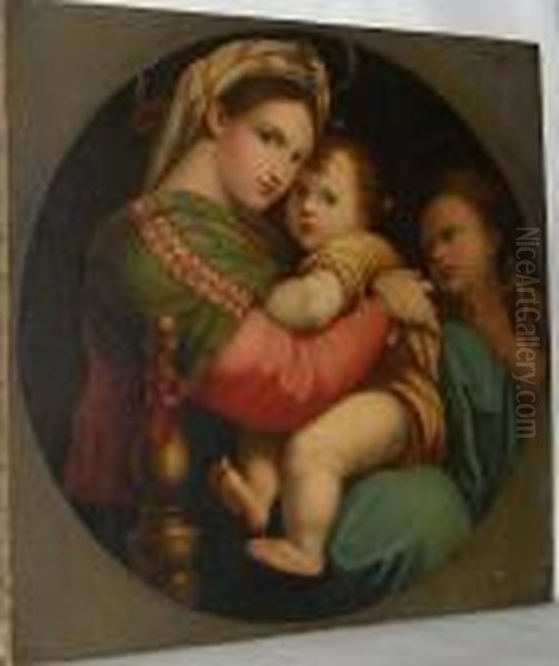 Madonna Della Sedia Oil Painting by Raphael (Raffaello Sanzio of Urbino)