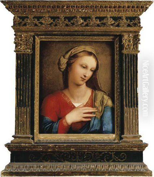 The Madonna Oil Painting by Raphael (Raffaello Sanzio of Urbino)