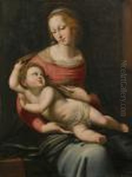 The Madonna And Child Oil Painting by Raphael (Raffaello Sanzio of Urbino)