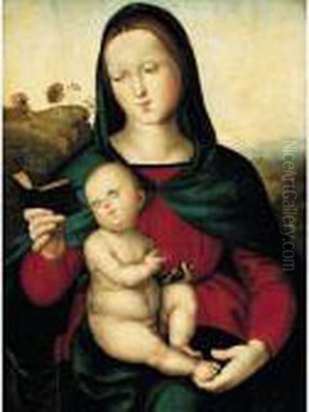 ('the Solly Madonna') Oil Painting by Raphael (Raffaello Sanzio of Urbino)