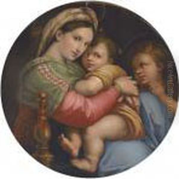 Madonna Della Sedia Oil Painting by Raphael (Raffaello Sanzio of Urbino)