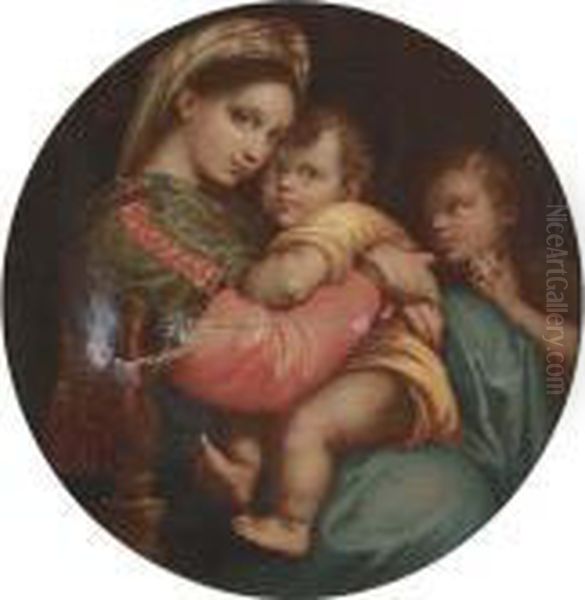 Madonna Della Sedia Oil Painting by Raphael (Raffaello Sanzio of Urbino)