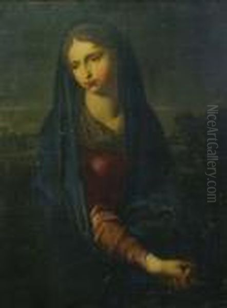 The Madonna In A Landscape Oil Painting by Raphael (Raffaello Sanzio of Urbino)