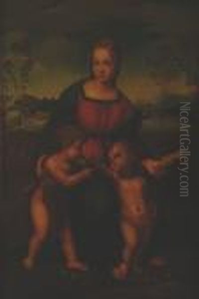 Madonna With Goldfinch Oil Painting by Raphael (Raffaello Sanzio of Urbino)