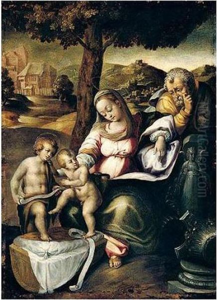 La Madonna Della Quercia Oil Painting by Raphael (Raffaello Sanzio of Urbino)