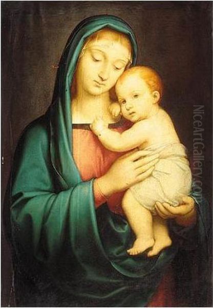 The Madonna Del Granduca Oil Painting by Raphael (Raffaello Sanzio of Urbino)