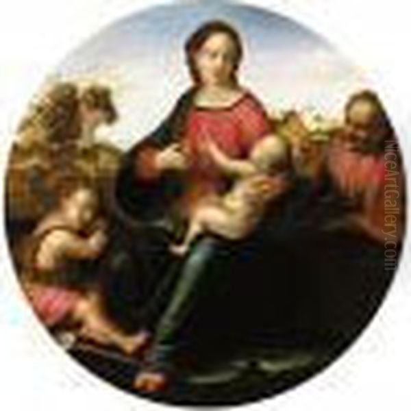 Madonna Del Cardellino Oil Painting by Raphael (Raffaello Sanzio of Urbino)