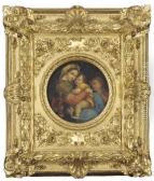 Madonna Della Sedia Oil Painting by Raphael (Raffaello Sanzio of Urbino)