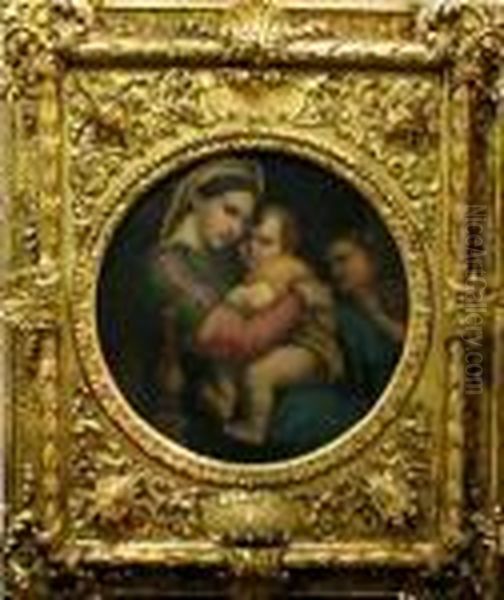 Madonna Della Sedia Oil Painting by Raphael (Raffaello Sanzio of Urbino)