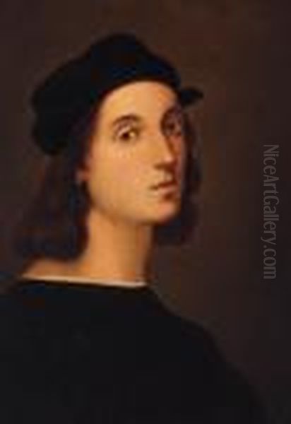 Self Portrait Oil Painting by Raphael (Raffaello Sanzio of Urbino)