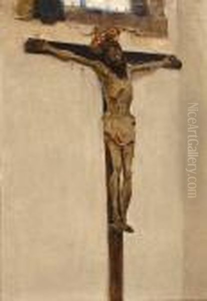 Sketch Of A Spanish Crucifixion Oil Painting by John Singer Sargent