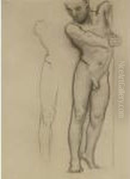 Study For A Male Nude Oil Painting by John Singer Sargent