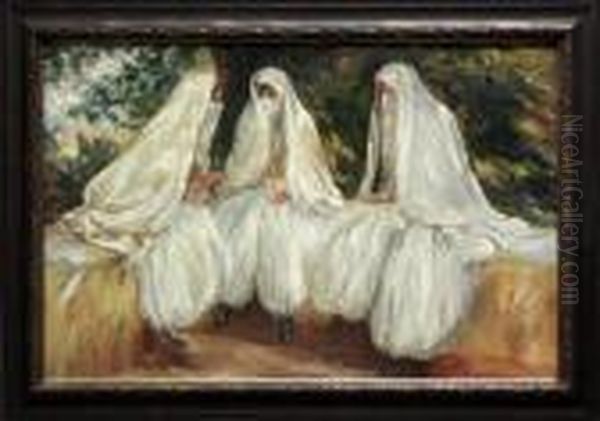 Three Algerian Beauties Oil Painting by John Singer Sargent