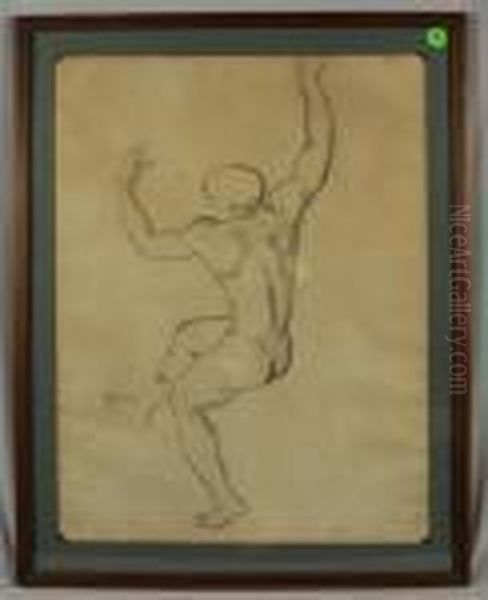 Study Of A Nude Male Oil Painting by John Singer Sargent