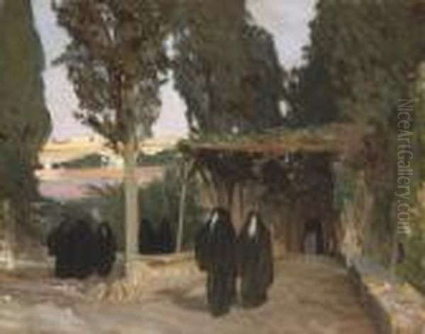 A Shaded Pathway In The Orient Oil Painting by John Singer Sargent