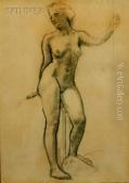 Female Nude Study Oil Painting by John Singer Sargent