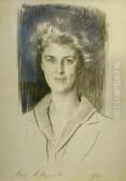 Portrait Sketch Of Eleonora Randolph Sears Oil Painting by John Singer Sargent