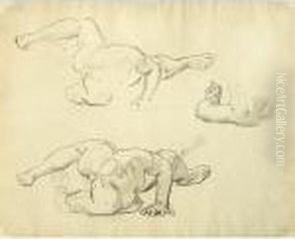 Studies For Oil Painting by John Singer Sargent