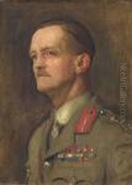 Portrait Of Lt. General Sir Charles Dobell, K.c.b., C.m.g., D.s.o.,com. Legion Of Honour Oil Painting by John Singer Sargent