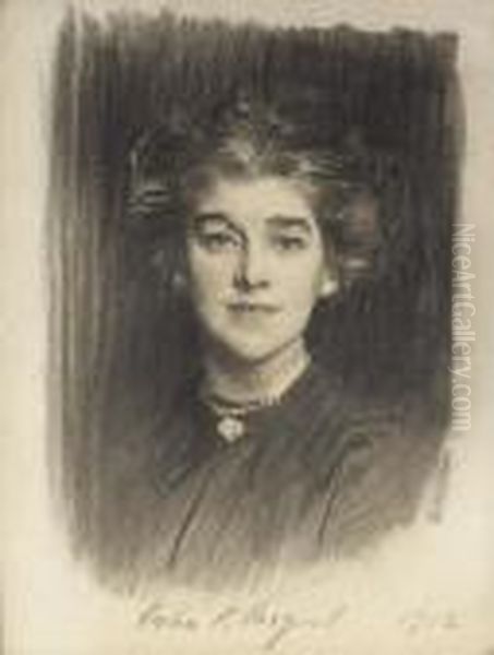 Portrait Of Mrs. Godfrey William Paget Mellor (norah Alston) Oil Painting by John Singer Sargent