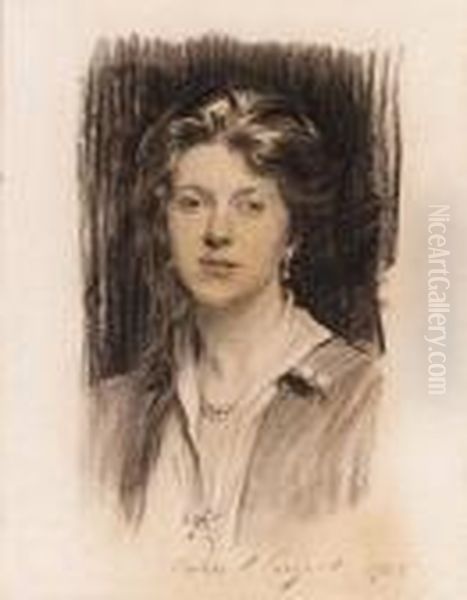 Portrait Of A Lady Oil Painting by John Singer Sargent