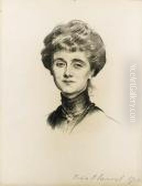 Portrait Of Mrs Francis Hamilton Mellor Oil Painting by John Singer Sargent