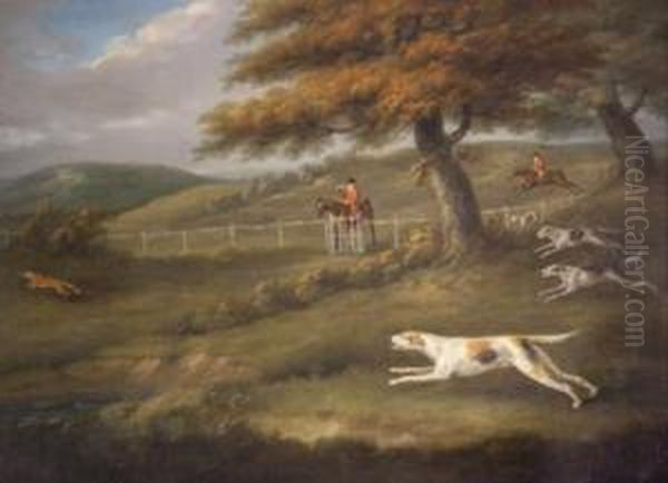 Hunting With The Belvoir Oil Painting by John Nost Sartorius