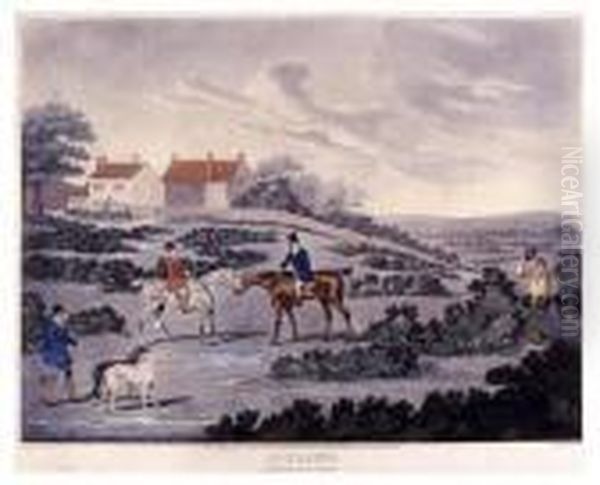 Coursing At Epsom Oil Painting by John Nost Sartorius