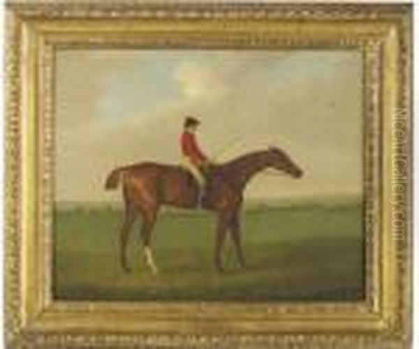 Eclipse By Marske, With A Jockey Up Oil Painting by John Nost Sartorius