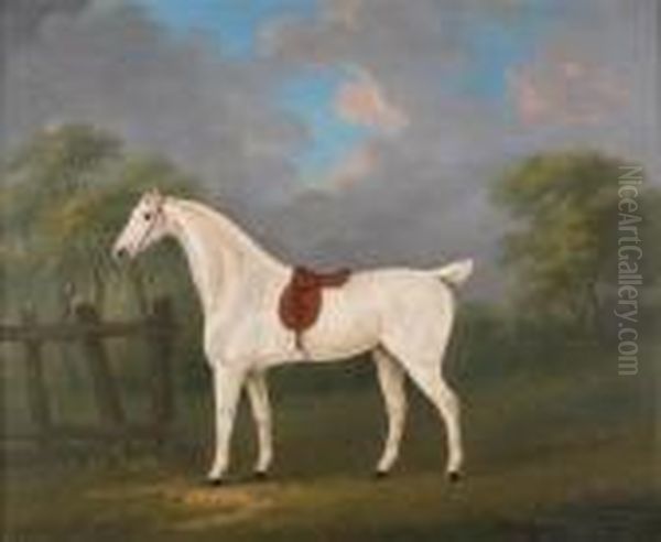 A Hunter In A Landscape Oil Painting by John Nost Sartorius