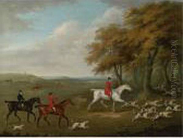 The Duke Of Beaufort's Hunt Breaking Cover Oil Painting by John Nost Sartorius