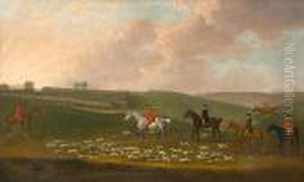 The Earl Of Cork And Orrery's Fox Hounds Oil Painting by John Nost Sartorius