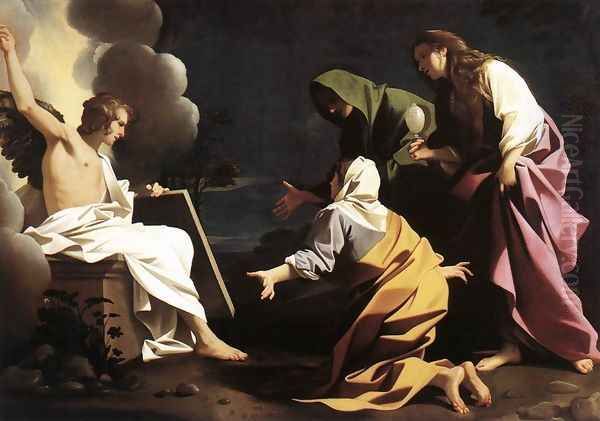 The Two Marys at the Tomb 1613 Oil Painting by Bartolomeo Schedoni