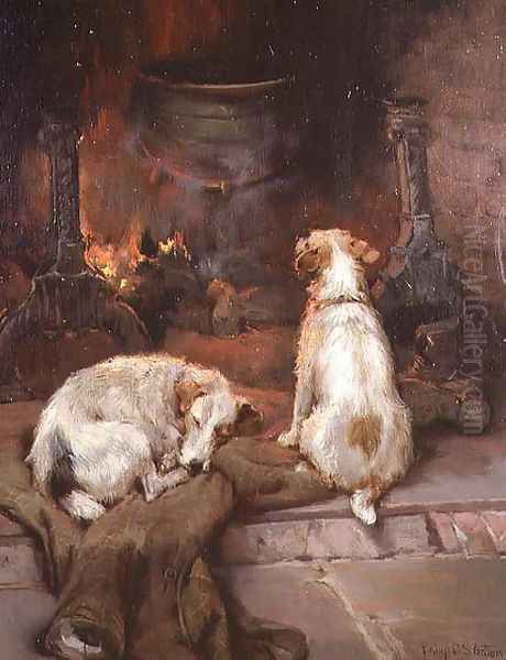 By the Hearth, 1894 Oil Painting by Philip Eustace Stretton