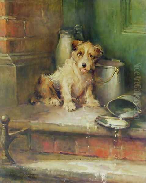 Spilt Milk Oil Painting by Philip Eustace Stretton