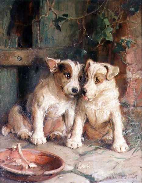 Twos Company Oil Painting by Philip Eustace Stretton