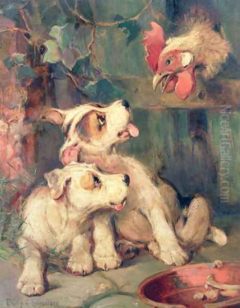 Threes a Crowd Oil Painting by Philip Eustace Stretton