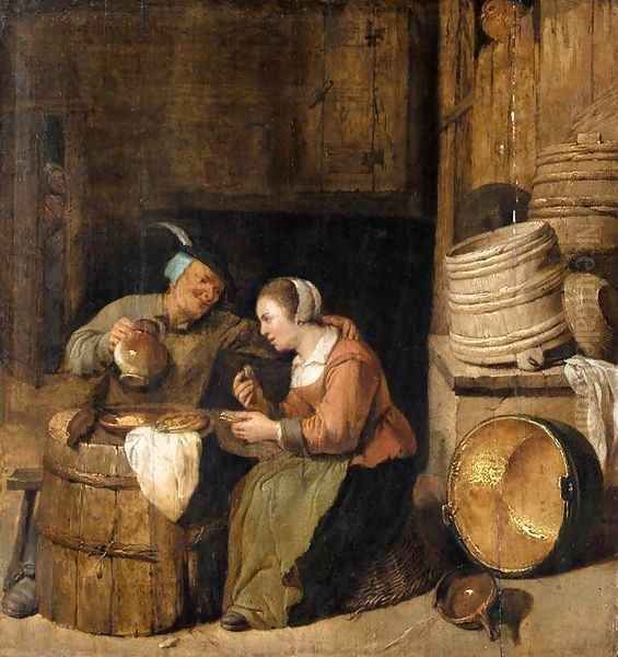 An Interior Scene 2 Oil Painting by Hendrick Maertensz. Sorch (see Sorgh)