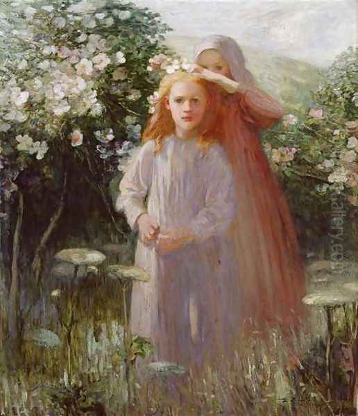 Wild Roses, 1906 Oil Painting by Mark Senior