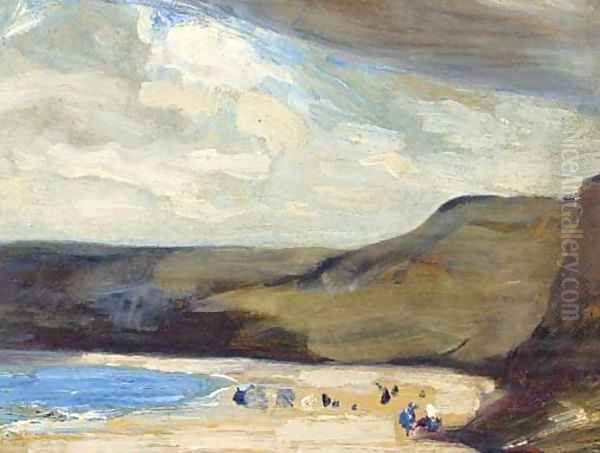 Runswick Bay Oil Painting by Mark Senior